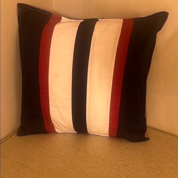 Tommy Hilfiger Striped Pillow - Red, White, and Black - Picture 2 of 10